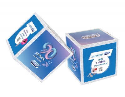 Promotional cube DUREX